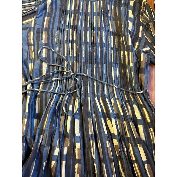 Aman Lamu Kenya Dress S/M Africa Timeless Peasant Boho Unique Flowy Tribal - Picture 13 of 13